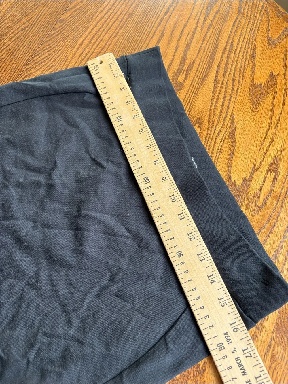 Toad&Co transits pencil Black Stretch Knit Mini Skirt
